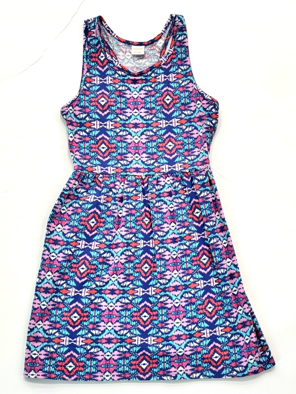 Gymboree Girls Sleeveless Dress in Blue and Pink